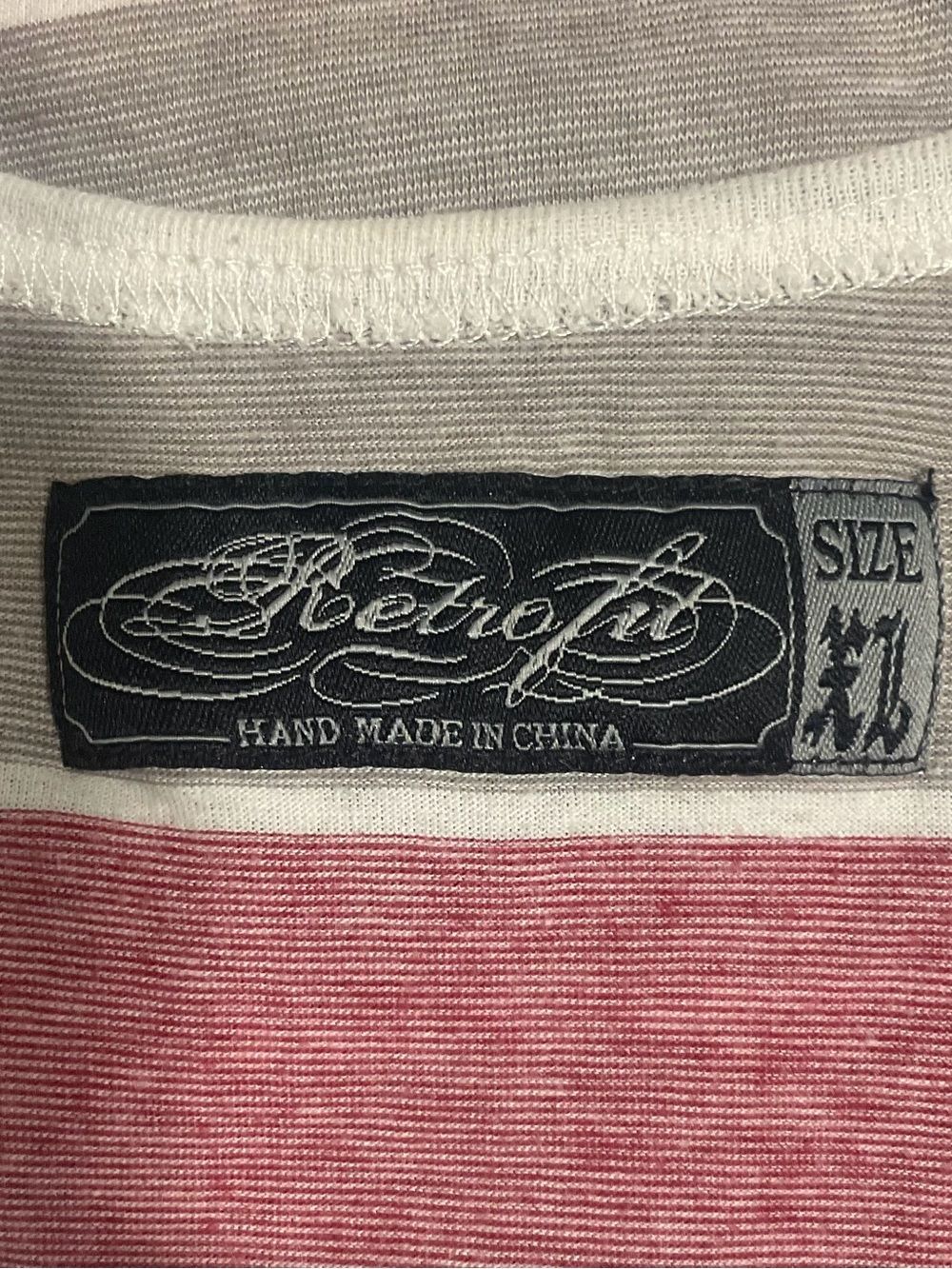 Retrofit Mens  Striped Tank Top Y2K Surf Skater Sleeveless Sz XL - Picture 6 of 6